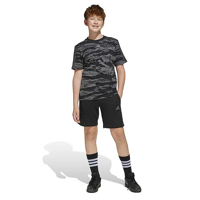 ДЕТСКИ КЪСИ ПАНТАЛОНИ ЗА МОМЧЕ ADIDAS JC7498 CAMO SHORT ЧЕРНИ