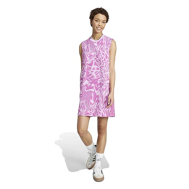 ДАМСКА РОКЛЯ ADIDAS JD1175 AOP 3S DRESS РОЗОВА