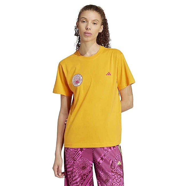 ДАМСКА ТЕНИСКА ADIDAS JD6293 FARM GFX TEE ОРАНЖЕВА