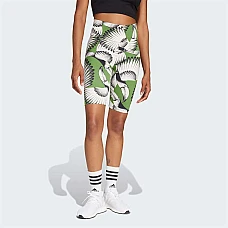 ДАМСКИ КЪС КЛИН ADIDAS JD6286 FARM BIKE SHORT БЯЛ/ЗЕЛЕН