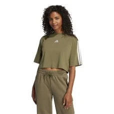 ДАМСКА ТЕНИСКА ADIDAS JE1199 3S SJ TLR TEE МАСЛИНЕНО ЗЕЛЕНА