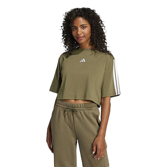 ДАМСКА ТЕНИСКА ADIDAS JE1199 3S SJ TLR TEE МАСЛИНЕНО ЗЕЛЕНА