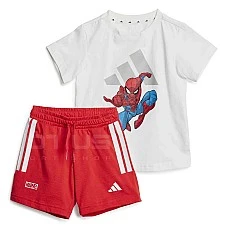 БЕБЕШКИ СПОРТЕН ЕКИП ЗА МОМЧЕ ADIDAS JF3629 MRVL SPIDERMAN T SET БЯЛ/ЧЕРВЕН