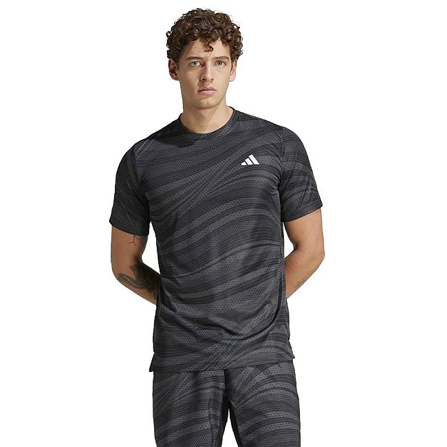 МЪЖКА ТЕНИСКА ADIDAS JF8422 CLUB GRAPH TEE ЧЕРНА