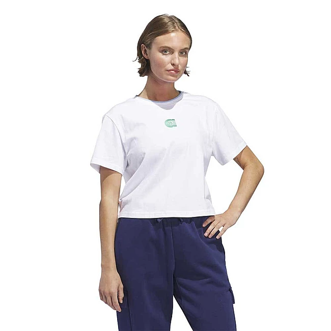 ДАМСКА ТЕНИСКА ADIDAS JI9429 SUMRPREP CROP БЯЛА