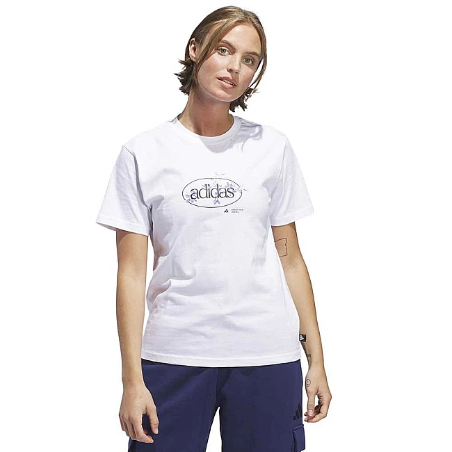 ДАМСКА ТЕНИСКА ADIDAS JI9432 ELEM FLRL TEE БЯЛА