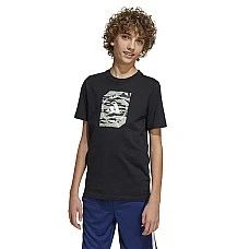 ДЕТСКА ТЕНИСКА ЗА МОМЧЕ ADIDAS JM8234 CAMO BOX ЧЕРНА