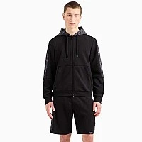 МЪЖКО ГОРНИЩЕ EA7 EMPORIO ARMANI 7M000209-UC001 GRAPHIC SERIES M HOODIE FZ MONOGRAM PRINTED ЧЕРНО
