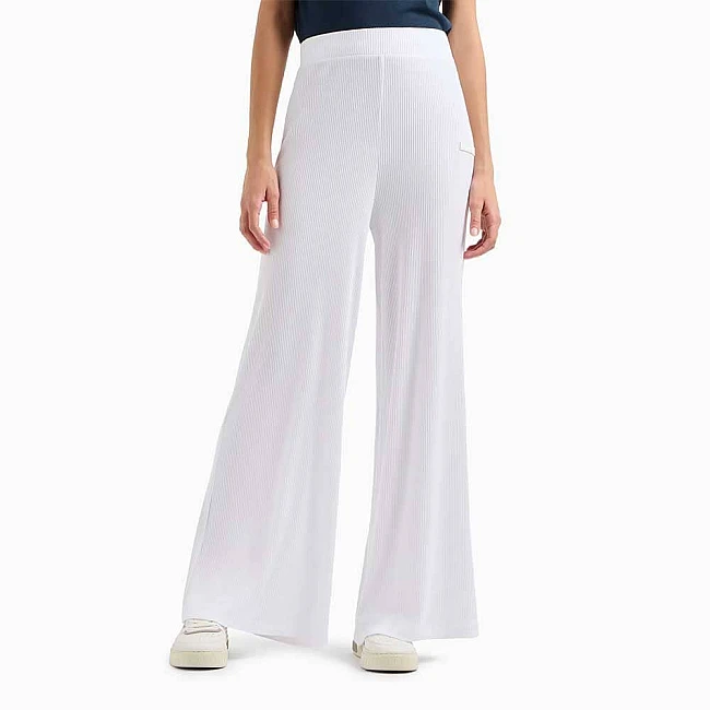 ДАМСКО ДОЛНИЩЕ EA7 EMPORIO ARMANI 7W000165-U0002 COSTA SMERALDA W PANTS OH RIBBED БЯЛО