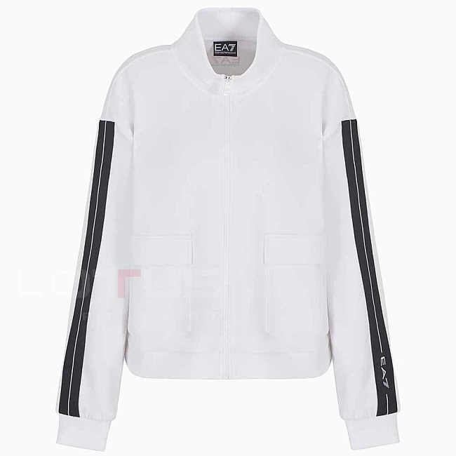 ДАМСКО ГОРНИЩЕ EA7 EMPORIO ARMANI 7W000171-U0002 LOGO SERIES W T-TOP FZ TAPE БЯЛО