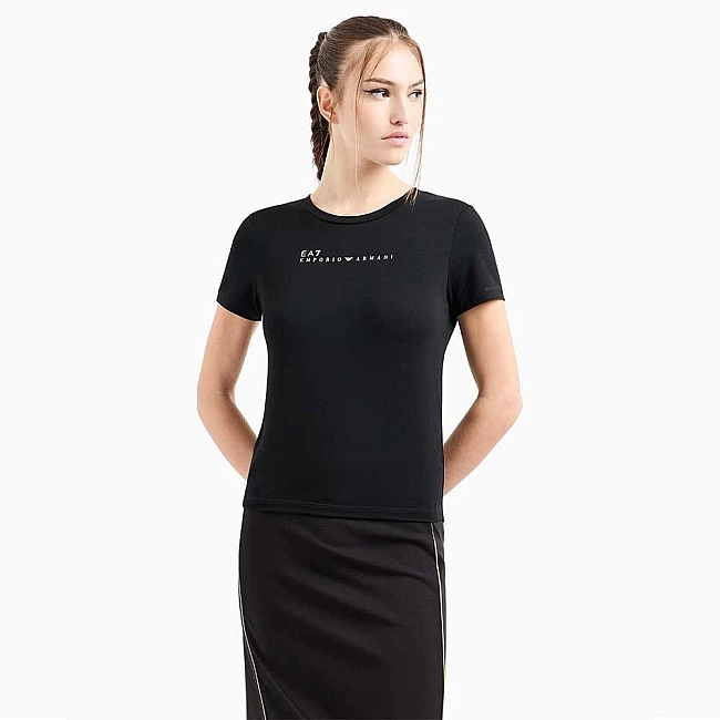 ДАМСКА ТЕНИСКА EA7 EMPORIO ARMANI 7W000274-UC001 NATURAL VENTUS7 W TEE SS ЧЕРНА