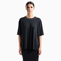 ДАМСКА ТЕНИСКА EA7 EMPORIO ARMANI 7W000340-UC001 PRECIOUS W TEE SS ЧЕРНА