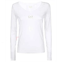 ДАМСКА БЛУЗА EA7 EMPORIO ARMANI 8NTT52-0101 TRAIN SHINY W TEE LS VN БЯЛА