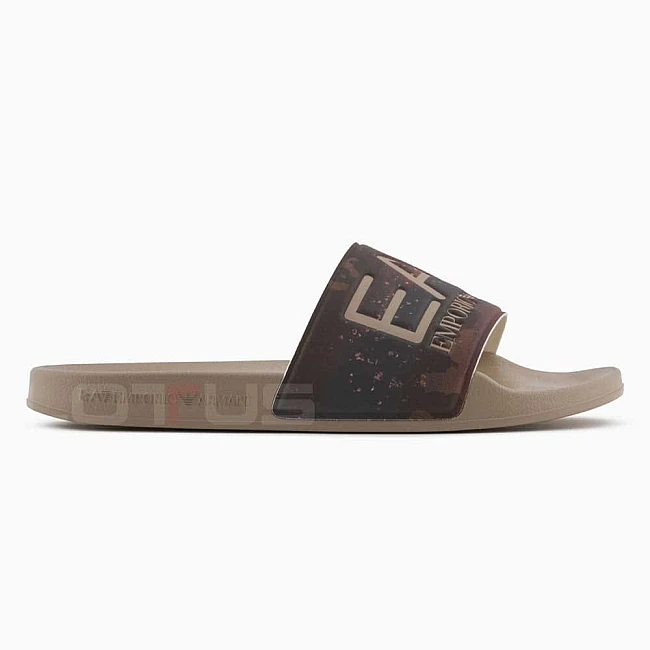 МЪЖКИ ЧЕХЛИ EA7 EMPORIO ARMANI 7X000108-M6087 VISIBILITY SLIPPER U СИВО-КАФЯВИ