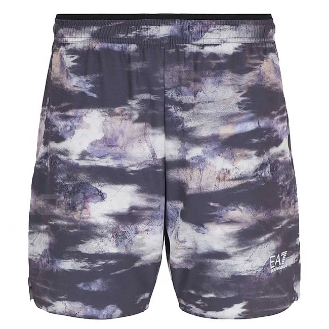 МЪЖКИ КЪСИ ПАНТАЛОНИ EA7 EMPORIO ARMANI 7M000072-FC072 VENTUS7 M SHORTS PL ST СИВИ/ЧЕРНИ