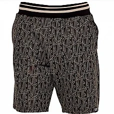 МЪЖКИ КЪСИ ПАНТАЛОНИ EA7 EMPORIO ARMANI 7M000102-UC001 GRAPHIC SERIES M BERMUDA MONOGRAM JACQUARD ЧЕРНИ