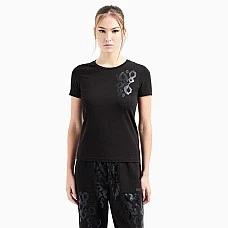 ДАМСКА ТЕНИСКА EA7 EMPORIO ARMANI 7W000133-UC001 GRAPHIC SERIES W TEE SS ЧЕРНА