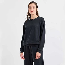 ДАМСКА БЛУЗА EA7 EMPORIO ARMANI 7W000142-UC001 PRECIOUS W T-TOP FZ ЧЕРНА