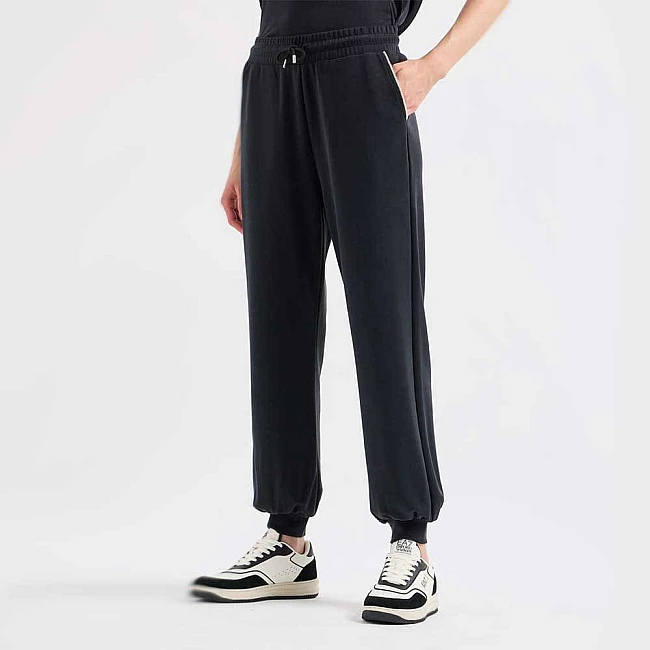 ДАМСКО ДОЛНИЩЕ EA7 EMPORIO ARMANI 7W000143-UC001 PRECIOUS W PANTS CH ЧЕРНО