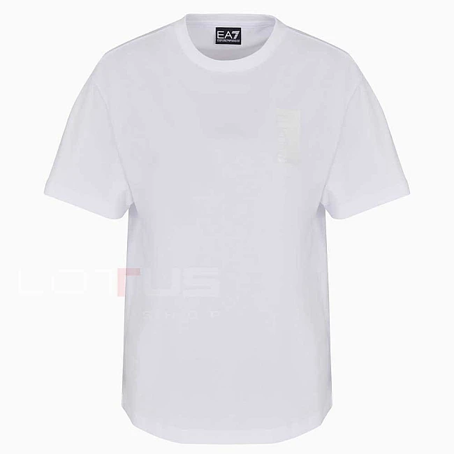 ДАМСКА ТЕНИСКА EA7 EMPORIO ARMANI 7W000186-U0002 LOGO SERIES W LETTERS TEE SS CROSSOVER БЯЛА