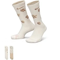 ЧОРАПИ NIKE FN9136-900 EVERYDAY PLUS CUSH CREW 2 PR FLWR PWR БЕЖОВИ/СВЕТЛОКАФЯВИ
