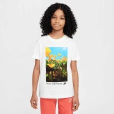 ДЕТСКА ТЕНИСКА ЗА МОМЧЕ NIKE HM5861-100 NSW TEE TD POPPY БЯЛА