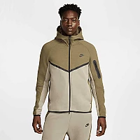 МЪЖКО ГОРНИЩЕ NIKE HV0949-222 TCH FLC FZ WR HOODIE МАСЛИНЕНО ЗЕЛЕНО