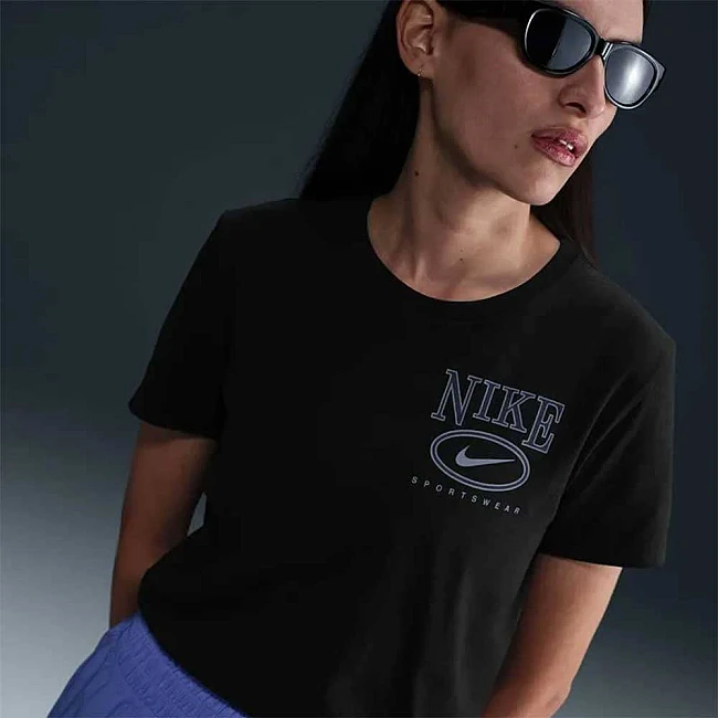 ДАМСКА ТЕНИСКА NIKE IB2447-010 NSW CLUB SS TEE CC ЧЕРНА