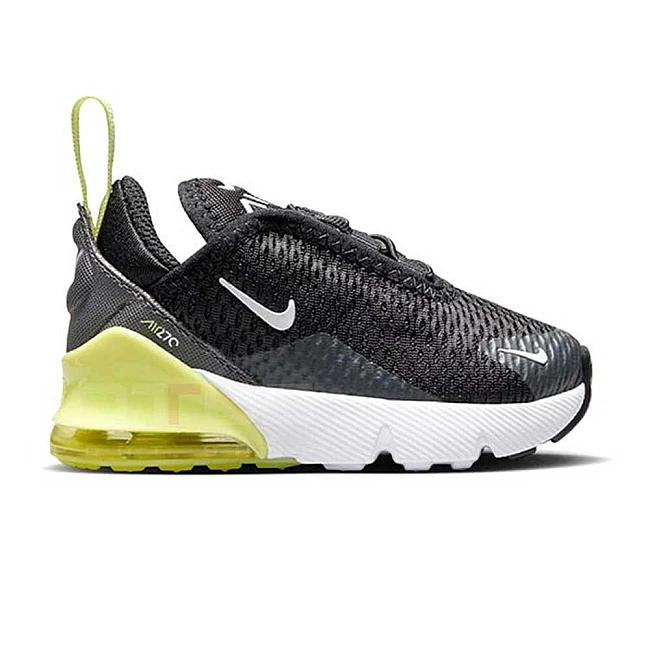 ДЕТСКИ МАРАТОНКИ ЗА МОМЧЕ NIKE DD1646-704 AIR MAX 270 BT ТЪМНОСИВИ/ЕЛЕКТРИКОВО ЗЕЛЕНИ