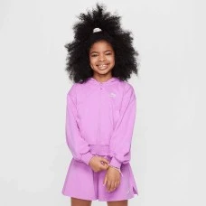 ДЕТСКО ГОРНИЩЕ ЗА МОМИЧЕ NIKE FN8595-532 NSW FZ HDY JSY LBR ЛИЛАВО