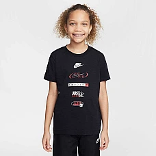 ДЕТСКА ТЕНИСКА ЗА МОМЧЕ NIKE HM5662-010 NSW TEE LOGOS ЧЕРНА