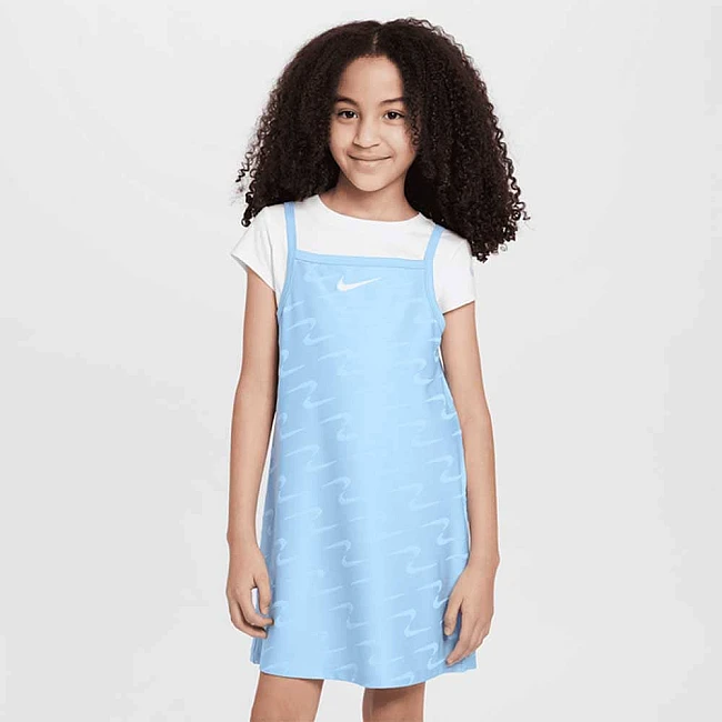 ДЕТСКА РОКЛЯ ЗА МОМИЧЕ NIKE 36M700-C60 SWOOSH MOTION 2 PC SET СВЕТЛОСИНЯ