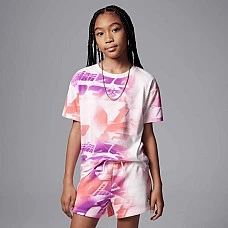 ДЕТСКА ТЕНИСКА ЗА МОМИЧЕ NIKE 45D717-A31 JORDAN TRIPLE TEAM AOP TEE РОЗОВА