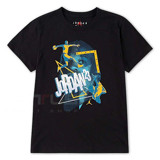 ДЕТСКА ТЕНИСКА ЗА МОМЧЕ NIKE 95D735-023 JORDAN 3PEAT SS TEE ЧЕРНА