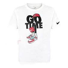 ДЕТСКА ТЕНИСКА ЗА МОМЧЕ NIKE 9Q1104-001 GO TIME CAPMANDO TEE БЯЛА