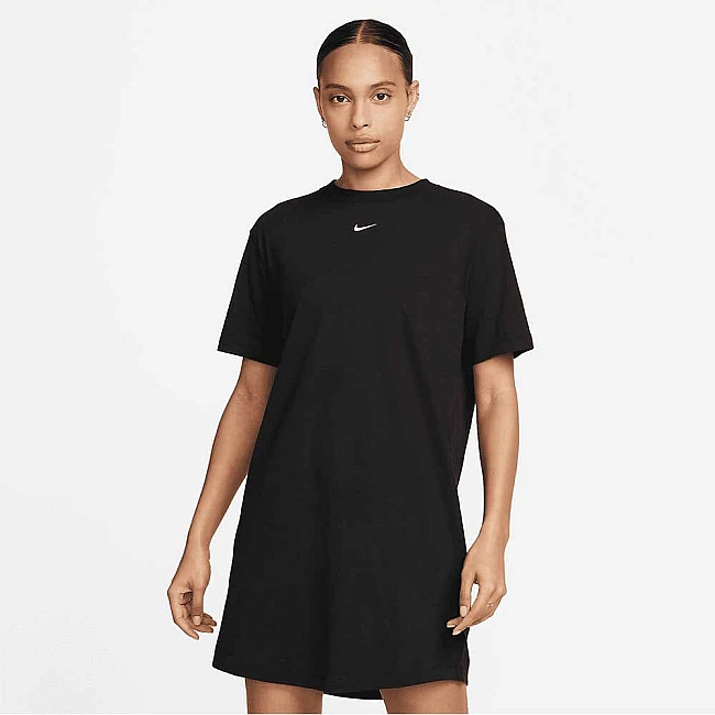 ДАМСКА РОКЛЯ NIKE DV7882-010 NSW ESSNTL SS DRESS TSHRT ЧЕРНА