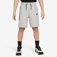 ДЕТСКИ КЪСИ ПАНТАЛОНИ ЗА МОМЧЕ NIKE FD3289-063 NSW TECH FLC SHORT СИВИ