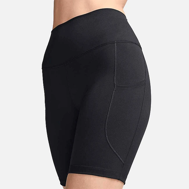 ДАМСКИ КЪС КЛИН NIKE FZ6758-010 DF ONE HR 8IN PKT SHORT ЧЕРЕН