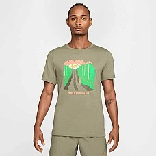 МЪЖКА ТЕНИСКА NIKE HJ3678-320 TEE RUN IYKYK БЛЕДОЗЕЛЕНА