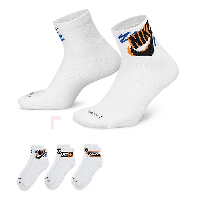 ЧОРАПИ NIKE HJ9378-901 ED PLS ANKLE 3P SPORT 144 БЕЛИ