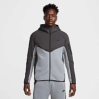 МЪЖКО ГОРНИЩЕ NIKE HV0949-061 TCH FLC FZ WR HOODIE ТЪМНОСИВО