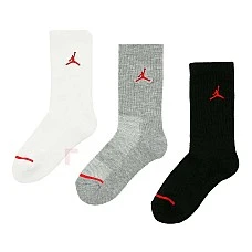 ДЕТСКИ ЧОРАПИ NIKE UJ0010-042 JORDAN JUMPMAN CREW СИВИ/БЕЛИ/ЧЕРНИ