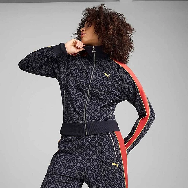 ДАМСКО ГОРНИЩЕ PUMA 62979216 T7 ROAD TO UNITY AOP TRACK JACKET DK ТЪМНОСИНЬО