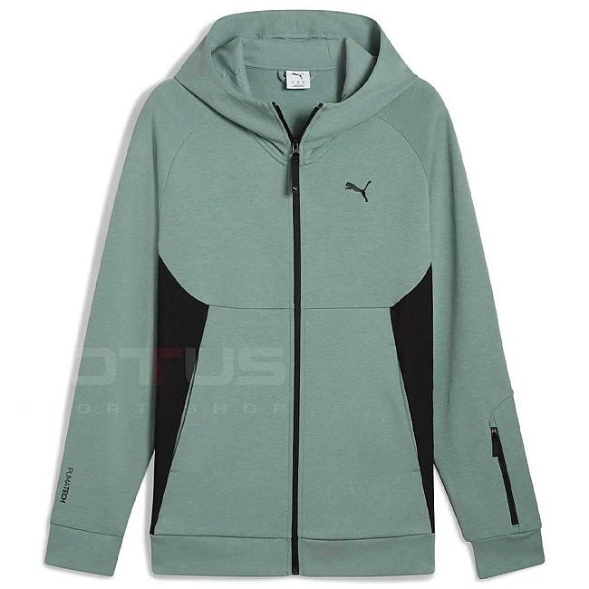 МЪЖКО ГОРНИЩЕ PUMA 68460530 PUMATECH FULL-ZIP HOODIE DK СИНЬО-ЗЕЛЕНО