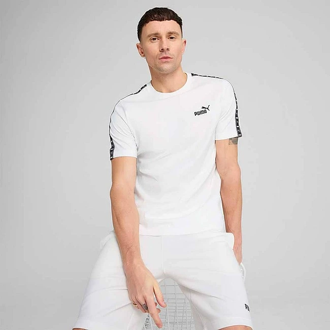 МЪЖКА ТЕНИСКА PUMA 68467402 ESS TAPE TEE БЯЛА