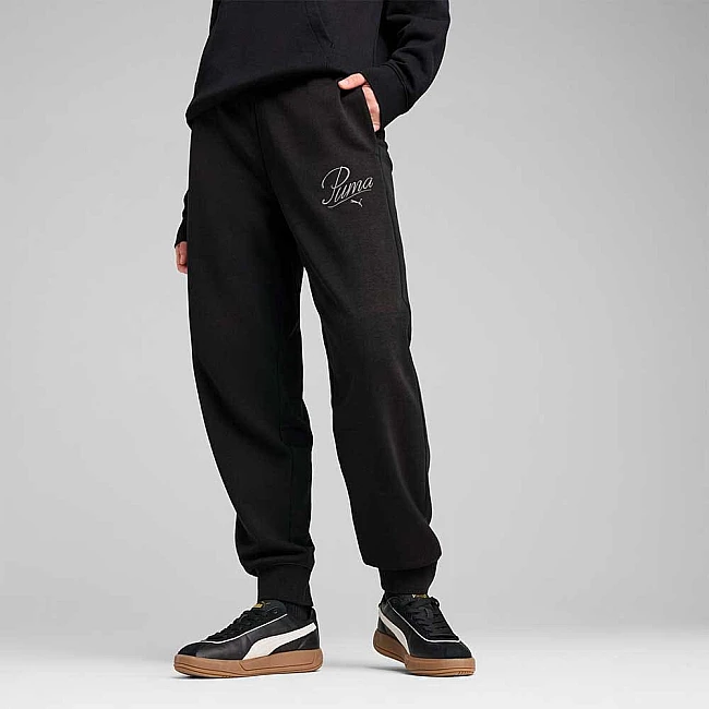 ДАМСКО ДОЛНИЩЕ PUMA 68498501 ESS SCRIPT SWEATPANTS TR CL ЧЕРНО
