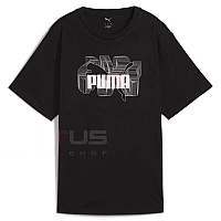 ДАМСКА ТЕНИСКА PUMA 68508401 GRAPHICS STACKED NO. 1 LOGO TEE ЧЕРНА