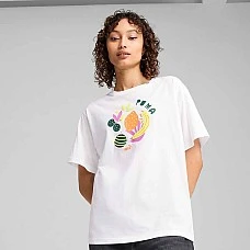 ДАМСКА ТЕНИСКА PUMA 68508502 GRAPHICS FRUITY TEE БЯЛА