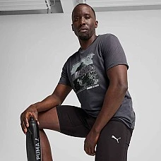 МЪЖКА ТЕНИСКА PUMA 52656769 GRAPHICS SEASONS TEE СИВА