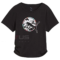 ДАМСКА ТЕНИСКА PUMA 52686801 TROPICAL AOP FASHION TEE ЧЕРНА